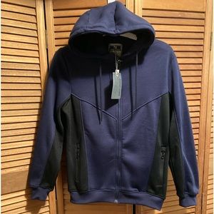 Amongst Others Navy Blue and Black Hoodie